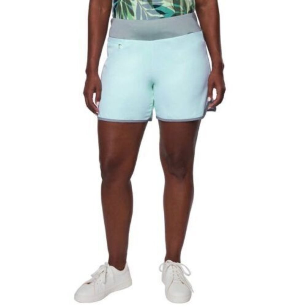 NWT Womens Hang Ten Fast Drying Upf 50+ Hybrid Short W/Liner 5" Size XS $55 C748